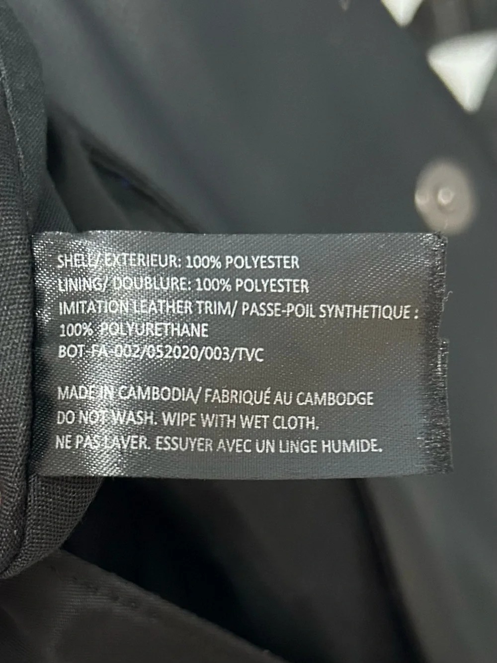 Botkier Backpack Bag Small Medium Black‎ Nylon Faux Leather Logo Straps Cute Y2K